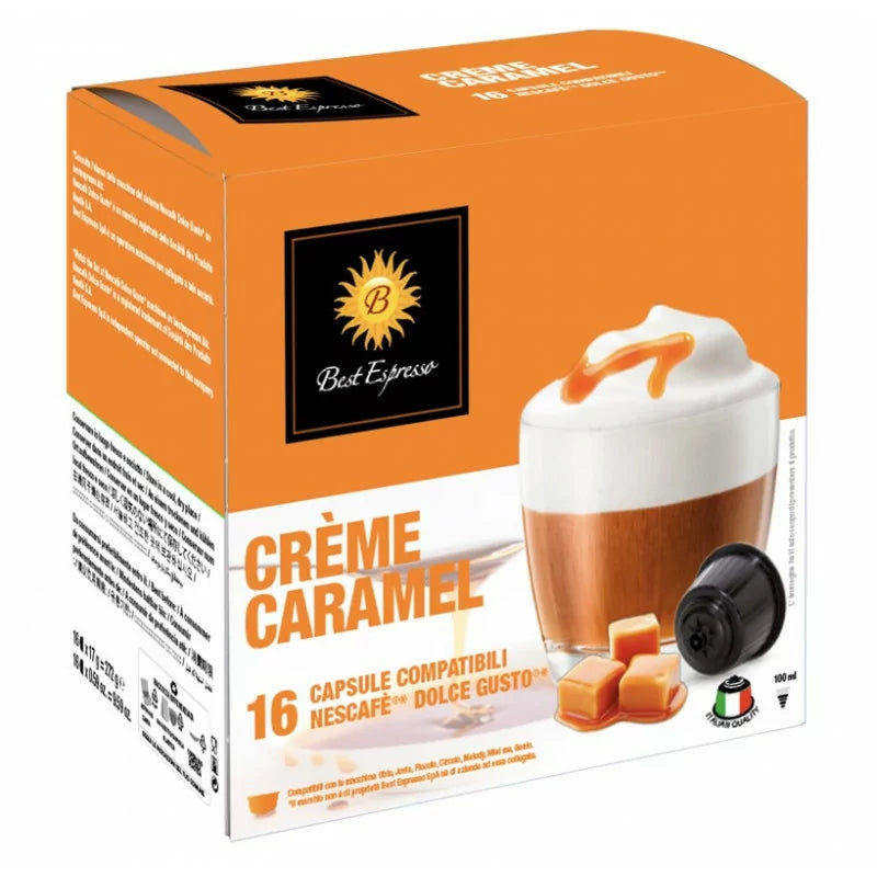 x16 Café Crème Caramel Compatibles Machine à Café Dolce Gusto®