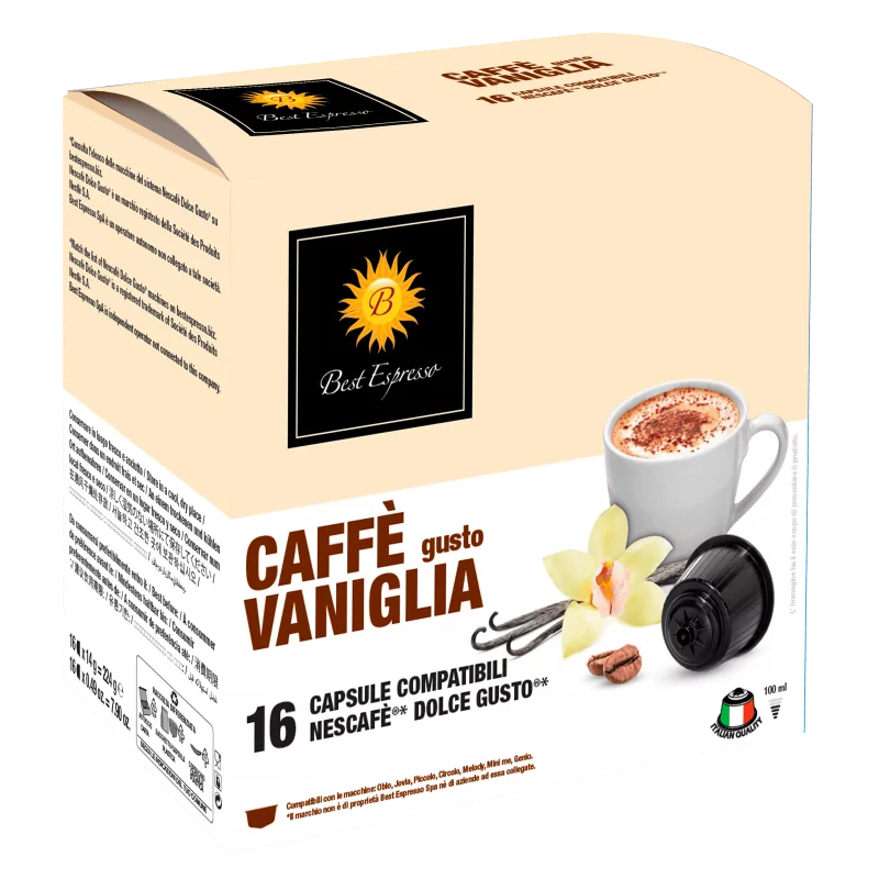 x16 Café Vanille Compatibles Machine à Café Dolce Gusto®