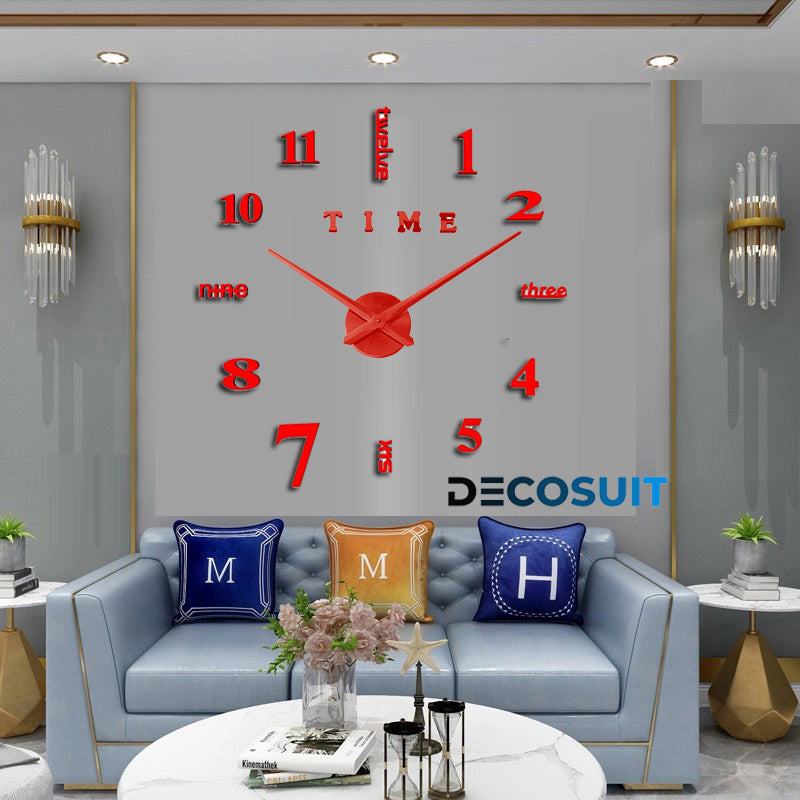 3D Horloge Murale sans cadre (CLr)